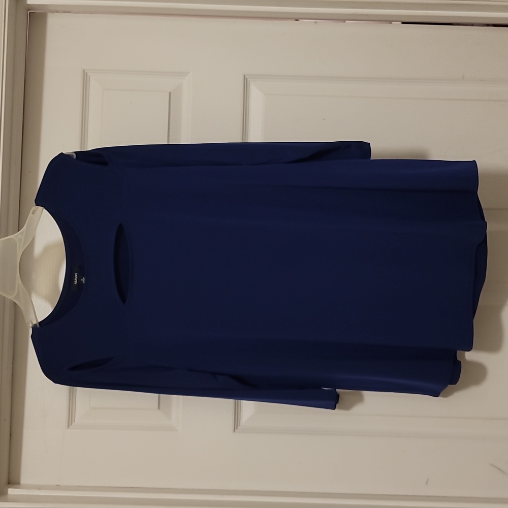 Alfani Blue Blouse Elegant Top